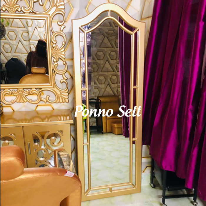 Stand Mirror Golden  color